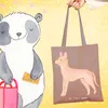 Mr. & Mrs. Panda Tote Bag Pharaonenhund Moment - Braun Produktbild-Vorschau 2