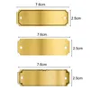 Laiton Plaques nominatives vides, 30 pièces 3" x 1" Laiton Voir les images du produit 2