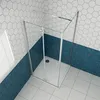 90x80cm 195cm 6mm Duschkabine Duschtür Eckdusche Falttür Produktbild-Vorschau 2