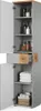 Armadio per il bagno Vicco Eden Grigio 40 x 184.2 cm con 2 Anteprima dell’immagine prodotto 6