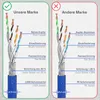hb-digital 20m RJ45 Patchkabel CAT 8.1 S/FTP LSZH blau Produktbild-Vorschau 7