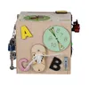 Cube de manipulation sensorielle en bois 20,5 cm Voir les images du produit 6