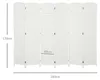 HOMCOM Paravento a 6 pannelli 240 x 170 cm Divisorio in Anteprima dell’immagine prodotto 3