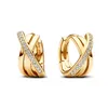 Signature Damen Creolen von PANDORA mit Zirkonia, IP Gold Produktbild-Vorschau 1