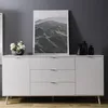Buffet Göteborg en blanc mat avec commode en chêne Sonoma Voir les images du produit 14