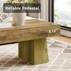 Stolik kawowy w stylu wiejskim Tribesigns, 120 cm Duży Podgląd zdjęcia produktu 7