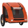 vidaXL Príves na bicykel pre psov Oranžová tkanina Oxford a Náhľad obrázku produktu 4