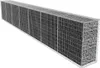 A long gabion wall structure filled with stones, shown from a diagonal angle against a white background. Náhľad obrázku produktu