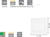 EGLO Fueva 1, Quadratisch, Zimmerdecke, Weiß, Metall, Produktbild-Vorschau 8