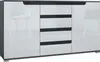 Vladon Sideboard Sylt V1, Kommode mit 2 Türen und 4 Produktbild-Vorschau 1