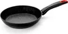 A black frying pan with a speckled interior and a red and black handle, shown on a white background. Náhľad obrázku produktu