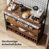 HOMCOM Küchenregal, Standregal mit 5 S-Haken, 2 Ablagen, Produktbild-Vorschau 4