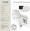 tectake® 3 Zonen Massageliege Phuket Breite 70 cm, Produktbild-Vorschau 5