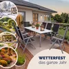 CASARIA® Gartenmöbel Set 8 Stühle mit Tisch 190x90cm Produktbild-Vorschau 10