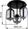 A diagram showing the dimensions of a ceiling light fixture. Anteprima dell’immagine prodotto