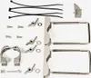 A collection of mounting hardware and accessories laid out on a white background. Produktbild-Vorschau