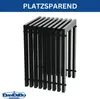 DanDiBo Lamellenhocker Hocker Metall Schwarz Eckig BASE Produktbild-Vorschau 9
