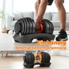 Verstellbare Hantel 24 kg Schwarz + Rot, 15 Gewichtsstufen Produktbild-Vorschau 4
