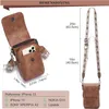 MUIIKOLA Handytasche Umhängetasche RFID Damen Leder Z-brown Produktbild-Vorschau 4