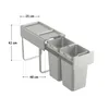 SVITA EM2x14 Einbaumülleimer 28L (2x14L) 2 Fächer mit Produktbild-Vorschau 5