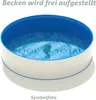 Aufstellbecken Ø 2,00 x 0,90 m Folie blau 0,6mm Produktbild-Vorschau 4