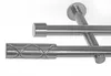 BASIT® Gardinenstange Set Edelstahl Look Metall Ø 19mm zur Produktbild-Vorschau 1