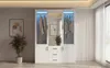 Armadio ProximaX 130 cm bianco con illuminazione a LED – Anteprima dell’immagine prodotto 1