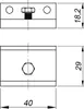 5x Montagewinkel für Schiebetürbeschlag SLID'UP, 25 mm Produktbild-Vorschau 4
