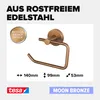 tesa MOON Toilettenpapierhalter selbstklebend - 99 x 140 x Produktbild-Vorschau 3
