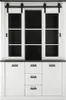 Buffetschrank SHELTON-61 in Pinie weiß Nb. mit anthrazit, Produktbild-Vorschau 1