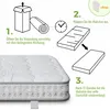 Matelas à ressorts ensachés Merax, 7 zones, 90x200 cm, Voir les images du produit 10