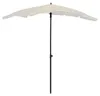 vidaXL Sonnenschirm mit Mast 200x130 cm Sandfarbe Produktbild-Vorschau 6