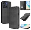A collage of images showing a black flip phone case for a Motorola Moto G56. Produktbild-Vorschau
