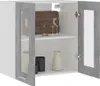 Hängeglasschrank Betongrau 60x31x60 cm Spanplatte Produktbild-Vorschau 4