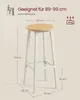 A bar stool with dimensions and weight capacity indicated. Produktbild-Vorschau