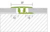 PROLINE Edelstahl Universal Übergangsprofil PROCOVERclip, Produktbild-Vorschau 2