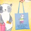 Mr. & Mrs. Panda Jutebeutel Panda Aerobic - Sky Blue - Produktbild-Vorschau 2