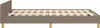 vidaXL Bettgestell ohne Matratze Taupe 120x200 cm Stoff Produktbild-Vorschau 5