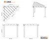 Sojag Lima 1010 hliníková pergola s trojúhelníkovou Náhled obrázku produktu 8