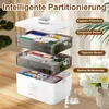 Medizinschränke Medizinbox mit Griff – 3 Etagen Großer Produktbild-Vorschau 4