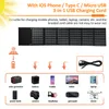6-fache 50-W-Solarpanel-Falttasche, Dual-USB + DC-Ausgang, Produktbild-Vorschau 5