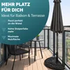 DEUBA® Sonnenschirmständer halbrund Balkon Terrasse 9 kg Produktbild-Vorschau 3