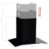 Hotte murale Acier inoxydable 756 m³/h 60 cm Noir Voir les images du produit 5