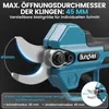 Akku-Astschere Bürstenloser Motor, Elektrische Gartenschere Produktbild-Vorschau 2