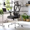 Ergonomiczne krzesło biurowe AREBOS | Regulowany zagłówek i Podgląd zdjęcia produktu 3