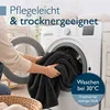 Beautissu Aurelia Kuscheldecke Schwarz, 220x240cm Produktbild-Vorschau 3