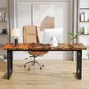 A modern office desk setup with a computer, chair, and lamp. Anteprima dell’immagine prodotto