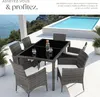 Salon de jardin 6 places avec housse de protection - Voir les images du produit 4