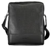 Schwarze Herrenschultertasche mit recyceltem Polyester und Produktbild-Vorschau 4