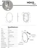 HOKO Badspiegel LED Anti-fog Wandspiegel Oval 60x100 cm+LED Produktbild-Vorschau 11